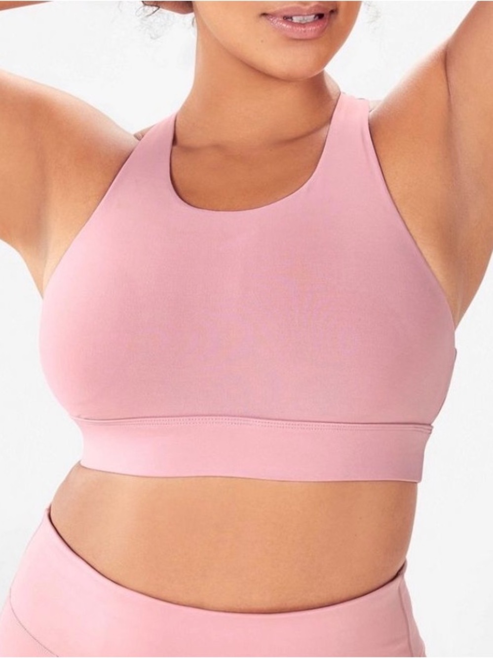Fabletics No-Bounce Sports Bra in Rosebloom Waist 16-17 Size L